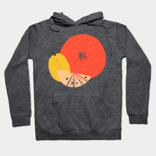 Summer Tropical Fruits Pattern Hoodie